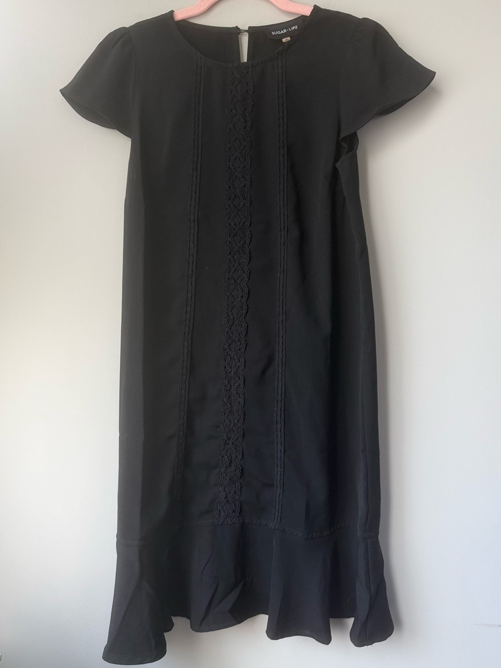 Sugarless Black Shift Dress - Size Small
